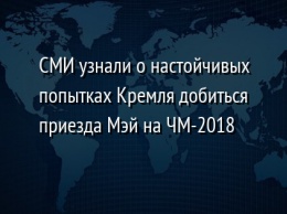 СМИ узнали о настойчивых попытках Кремля добиться приезда Мэй на ЧМ-2018