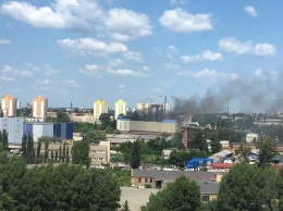 Появилось фото и видео масштабного пожара на комбинате "Прогресс"