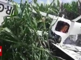 Под Сумами разбился легкомоторный самолет, обрабатывавший поле химикатами