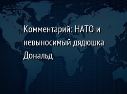 Комментарий: НАТО и невыносимый дядюшка Дональд