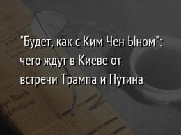 "Будет, как с Ким Чен Ыном": чего ждут в Киеве от встречи Трампа и Путина