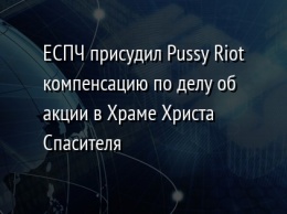 ЕСПЧ присудил Pussy Riot компенсацию по делу об акции в Храме Христа Спасителя