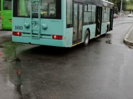 В Сумах новый троллейбус попал в ДТП