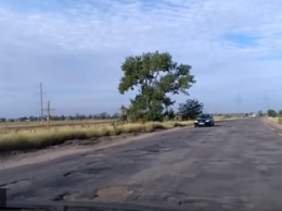 В сети опубликовали ужасы дороги из Запорожья в Херсон (видео)