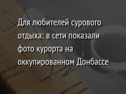 Для любителей сурового отдыха: в сети показали фото курорта на оккупированном Донбассе