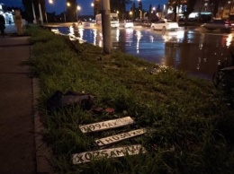 В Воронеже после дождя обнаружили «блатные» номера в неожиданном месте