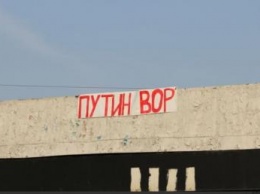 В Новокузнецке задержали активистов в поисках автора баннера «Путин - вор»