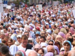 250 тысяч верующих Украинской православной церкви приняли участие в крестном ходе в Киеве