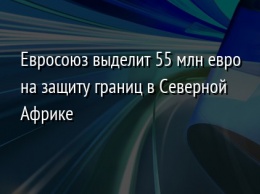 Евросоюз выделит 55 млн евро на защиту границ в Северной Африке