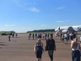 В Хельсинки при взлете загорелся самолет с пассажирами