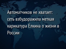 Автоматчиков не хватает: сеть взбудоражила меткая карикатура Елкина о жизни в России