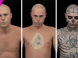 Это что-то нереальное: как выглядел без татуировок Zombie Boy