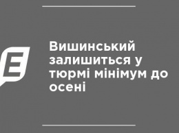 Вышинский останется в тюрьме минимум до осени