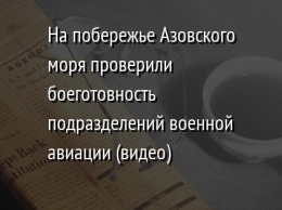 На побережье Азовского моря проверили боеготовность подразделений военной авиации (видео)