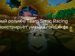 Новый ролик о Team Sonic Racing демонстрирует умения гонщиков