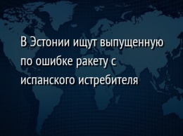 В Эстонии ищут выпущенную по ошибке ракету с испанского истребителя