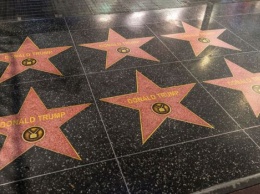 На Аллее славы Голливуда наклеили полсотни звезд в поддержку Дональда Трампа