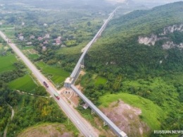В Китае соорудили промышленную транспортировочную линию длиной в 22 километра (фото)