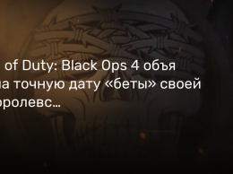 Call of Duty: Black Ops 4 объявила точную дату «беты» своей «Королевской битвы»