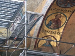 В Софийском соборе начали масштабную реставрацию мозаик, фресок и живописи (ФОТО)