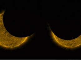 Евроспутник показал двойное затмение Солнца