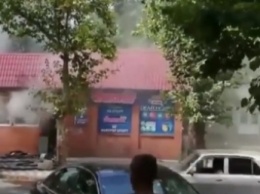 В Мелитополе горит подпольное казино (видео)