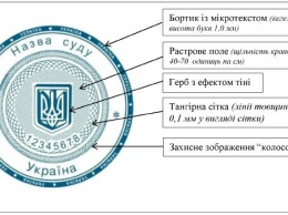 Появилось фото новой гербовой печати, которой станут пользоваться украинские суды