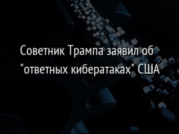 Советник Трампа заявил об "ответных кибератаках" США