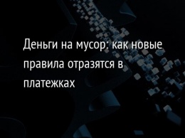 Деньги на мусор: как новые правила отразятся в платежках