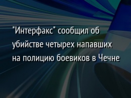 "Интерфакс" сообщил об убийстве четырех напавших на полицию боевиков в Чечне