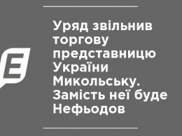 Правительство уволило торговую представительницу Украины Микольскую. Вместо нее будет Нефедов