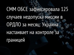 СММ ОБСЕ зафиксировала 125 случаев недопуска миссии в ОРДЛО за месяц: Украина настаивает на контроле за границей