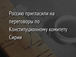 Россию пригласили на переговоры по Конституционному комитету Сирии