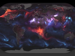 NASA разработало карту, показывающую пылевые облака, окутывающие Землю