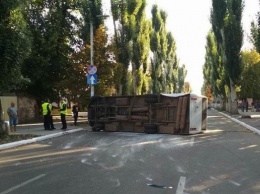 В Славянске перевернулась маршрутка, есть пострадавшие