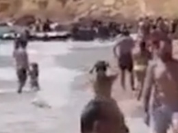 Толпа нелегалов взяла штурмом пляж в Испании: опубликовано видео