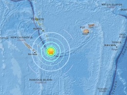 В Тихом океане произошло землетрясение магнитудой 7,1