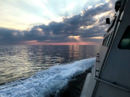 Одесские моряки-курсанты вышли на практику в море. Фото