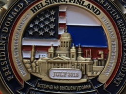 Белый дом выпустил монету в честь саммита Трампа и Путина в Хельсинки