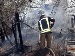 Пожар в Луганской области уничтожил 16 сооружений