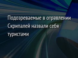 Подозреваемые в отравлении Скрипалей назвали себя туристами