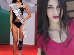 Одноногая девушка стала финалисткой конкурса "Мисс Италия". Фото