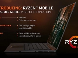 AMD представила мобильные процессоры Ryzen 7 2800H и Ryzen 5 2600H