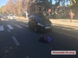 В центре Николаева «Чери» сбил бабушку. ВИДЕО