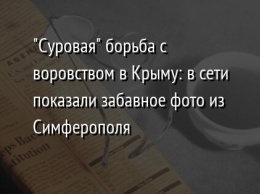 "Суровая" борьба с воровством в Крыму: в сети показали забавное фото из Симферополя