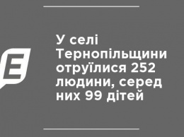 В селе Тернопольщины отравились 252 человека, среди них 99 детей