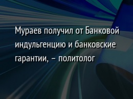 Мураев получил от Банковой индульгенцию и банковские гарантии, - политолог