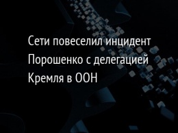Сети повеселил инцидент Порошенко с делегацией Кремля в ООН