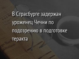 В Страсбурге задержан уроженец Чечни по подозрению в подготовке теракта