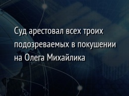 Суд арестовал всех троих подозреваемых в покушении на Олега Михайлика